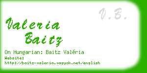 valeria baitz business card